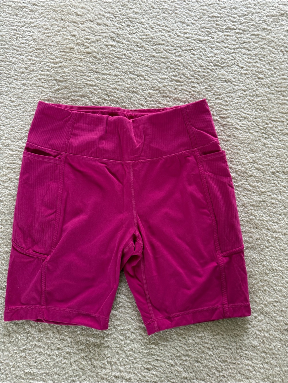 Monteau Fuchsia Bike Shorts with Side Pockets